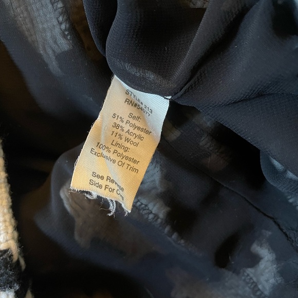 Cabi Houndstooth Zip Up Vest Size Large - Picture 6 of 10